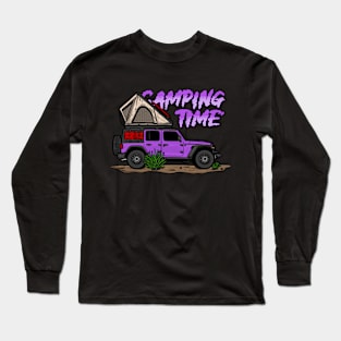 Jeep Design - Purple Long Sleeve T-Shirt